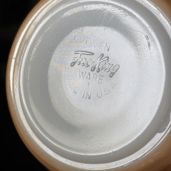 Vintage Anchor Hocking Fire King Peach Lustre Soup Bowls Set of 6 Oven Ware - Picture 7 of 16